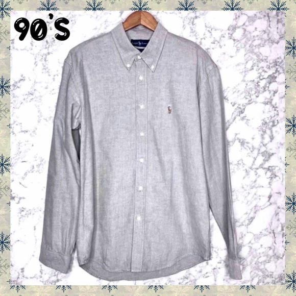 Ralph Lauren Other - RALPH LAUREN 90s Mens Cotton Oxford Collar Dress Shirt